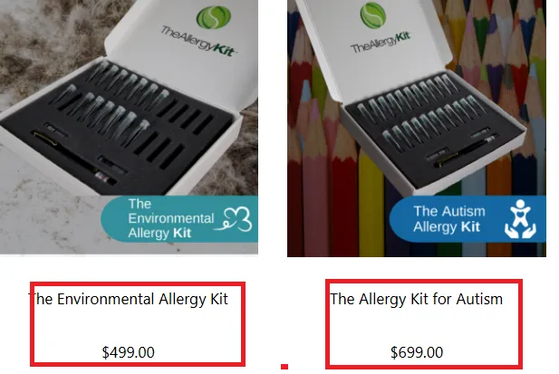 Theallergykit products